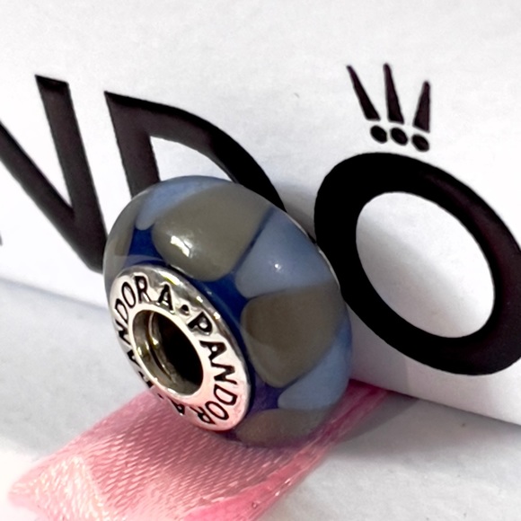 PANDORA Retired Captivating Blue Murano Glass Bead - 790637 - Picture 4 of 7